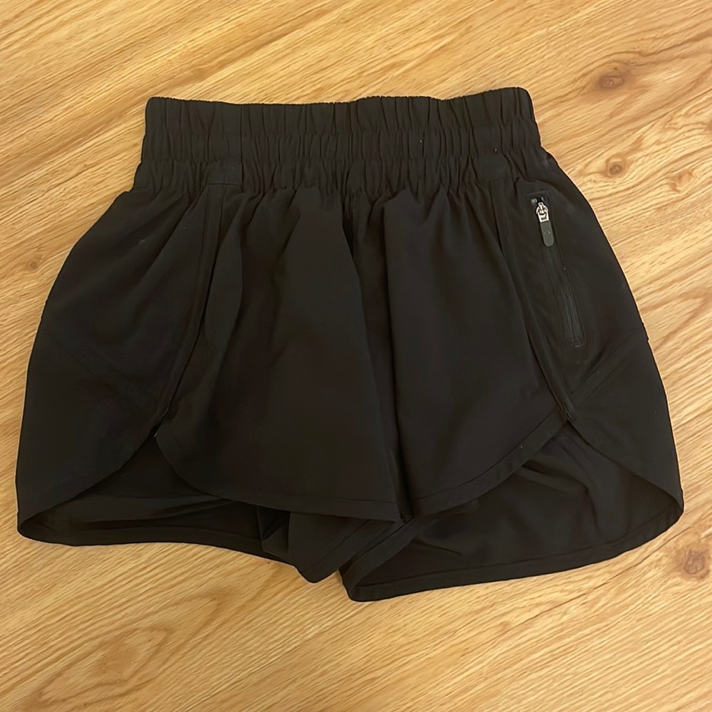 Black lululemon high waisted shorts (size 2 -  4” inseam)